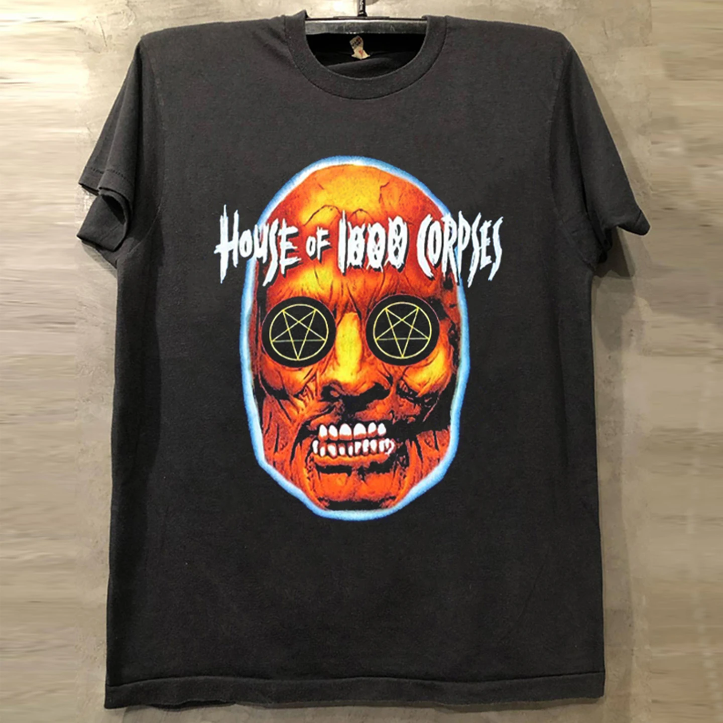 Rob Zombie Band Album Short Sleeve T-Shirt Men's High Street Trendy Brand Small Collar Half Sleeve Cotton Youth Summer Casual