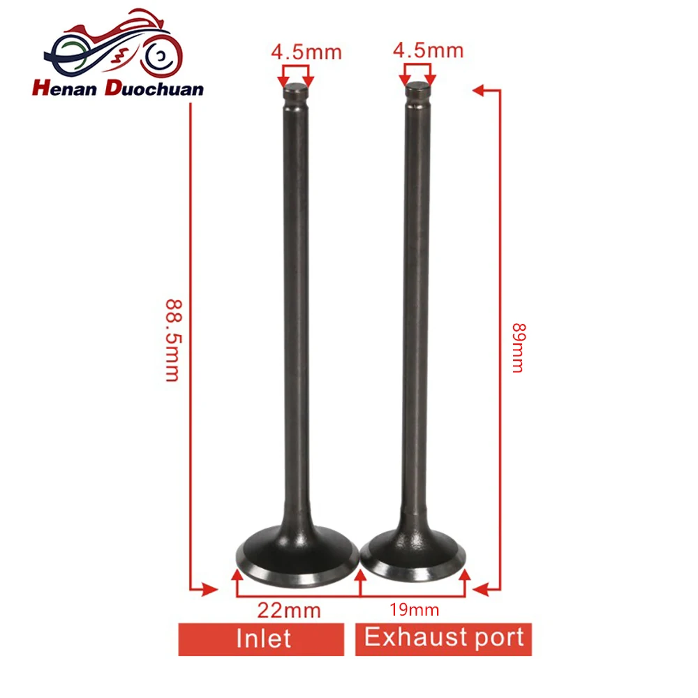 

400cc Motorcycle Engine Input Output Intake Valve Exhaust Valve Stem Kit For Yamaha FZ400 FZ 400 FZR400 FZR 400 1WG