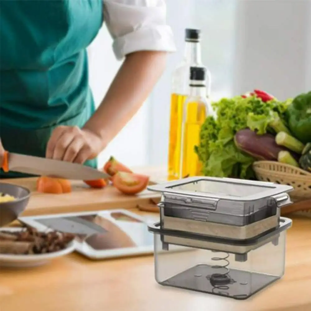 Tofu Press Tofu Drainer 3-Layer Tofu Press Making Mold Built-in Drainage Water Removing Tool Dishwasher Safe Kitchen Cooking