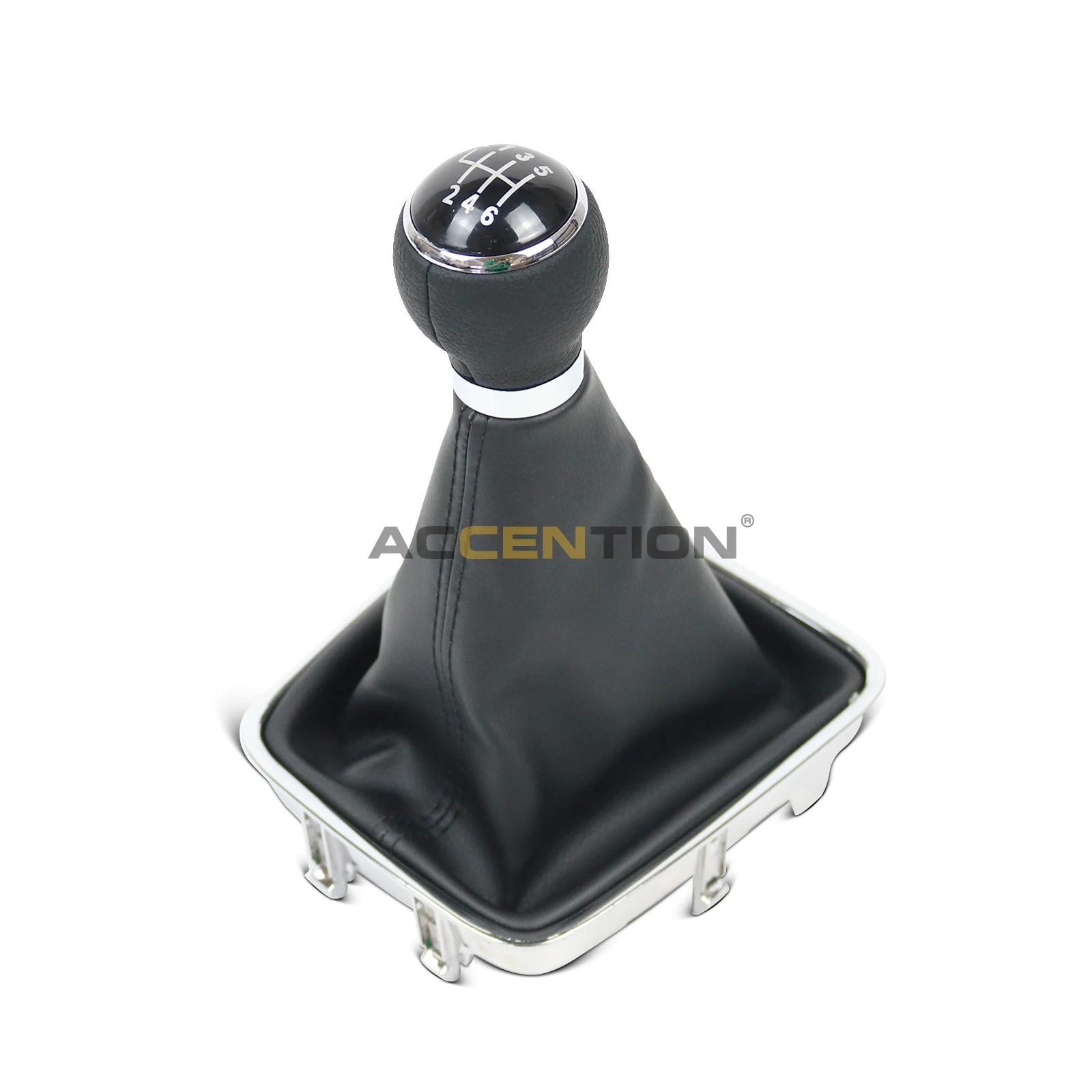 6 Speed Car Gear Stick Shift Knob With Leather Boot For VW Tiguan 2007 2008 2009 2010 2011