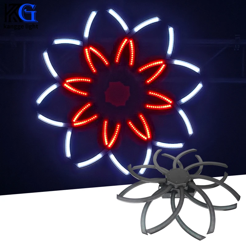 Led 180W Windmill Pixel Light Rotating 3in1 Stage Bar Light DMX Indoor Strobe Effect RGB Pixel Lights for DJ Disco Party Club
