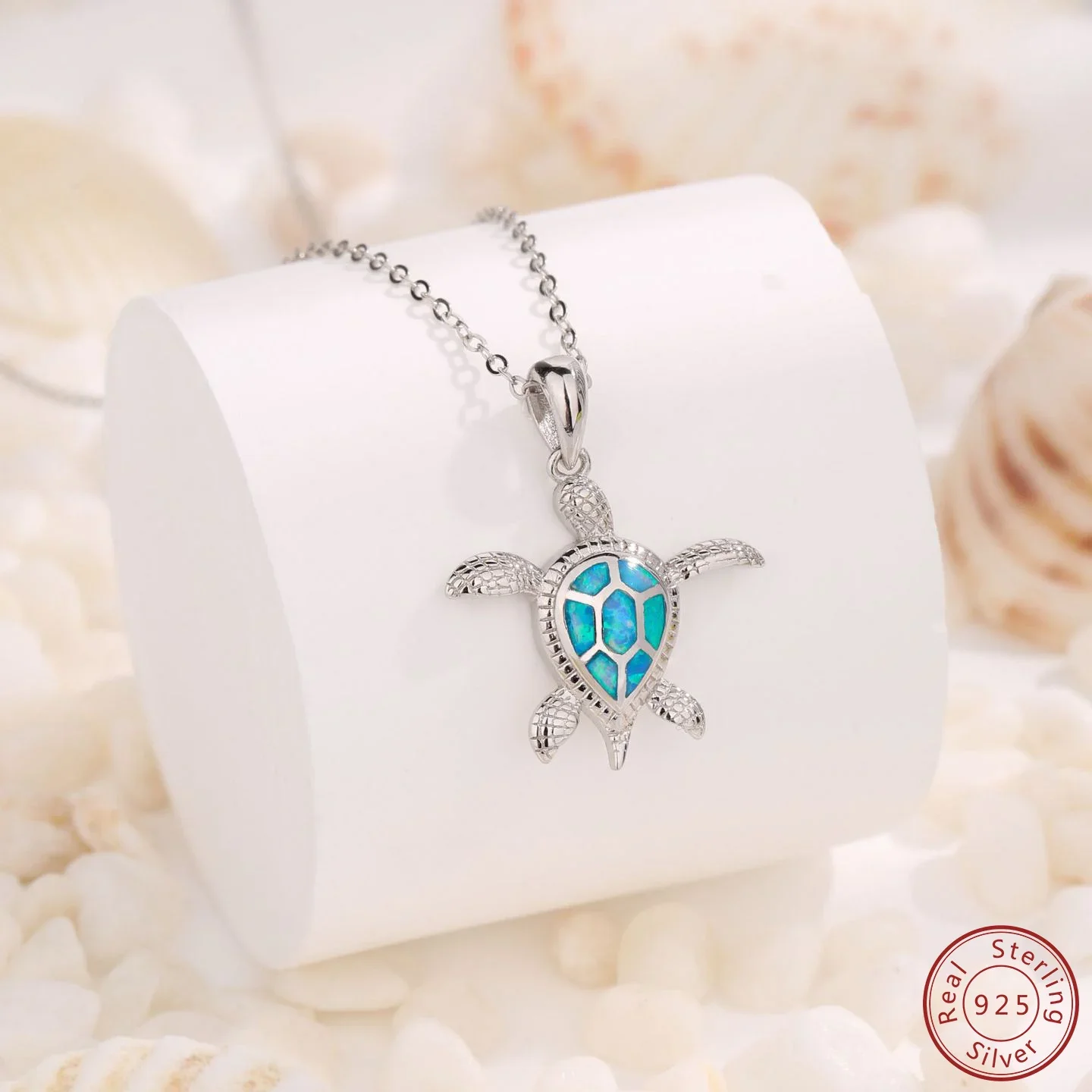 

2025 европейское и американское новое 100% стерлинговое серебро S925, модное простое индивидуальное ожерелье Aubao в стиле черепахи для женщин