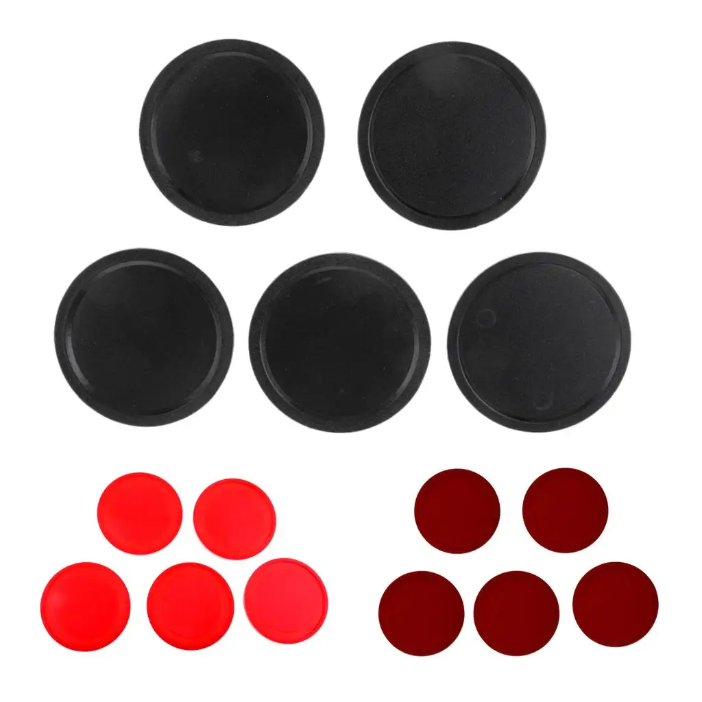 

5 Pieces Air Hockey Table Replacement Pucks for Full Size Air Hockey Tables Standard Air Hockey Pucks Accessories