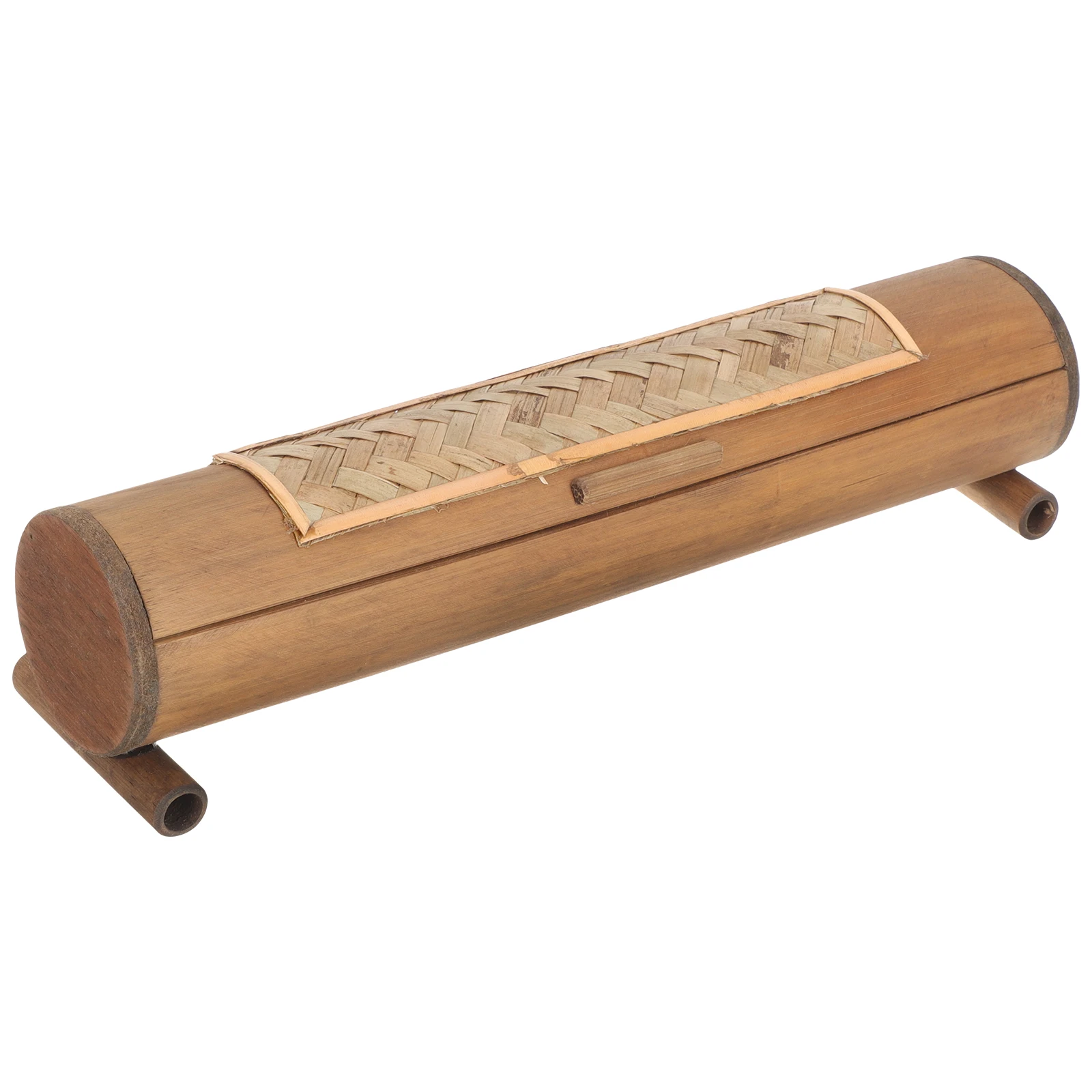 

Bamboo Tube Chopstick Box Wooden Utensil Holder Reusable Storage Container corrosion resistant long lasting Asian style dust