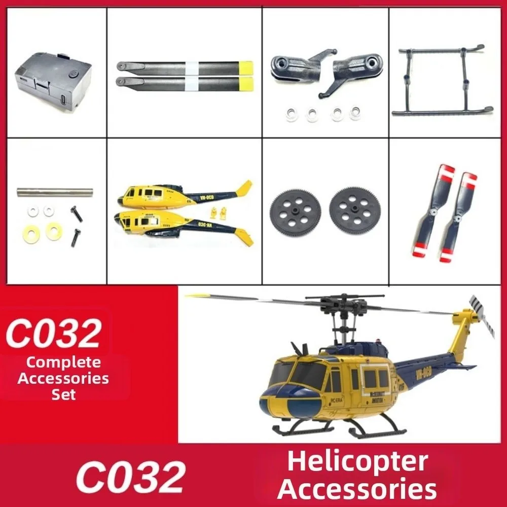 New RC ERA RC Helicopter Spare Parts C032 UH1 Simulation Model Airplane Accessories Main Blade Landing Gear