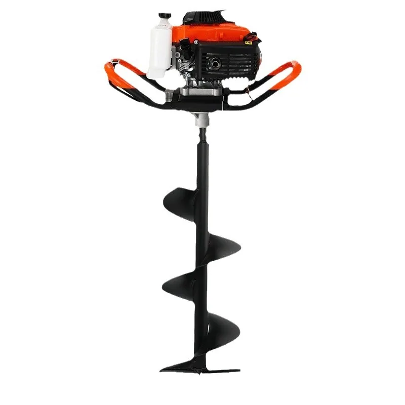 foundation digging machine tractor pit digger flag pole ground auger screw post hole