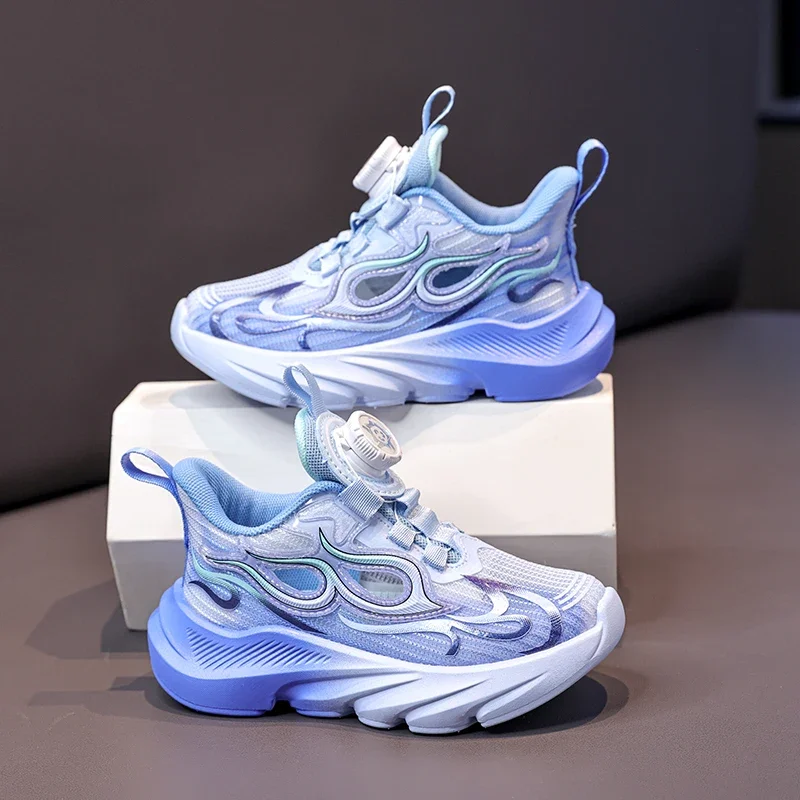

Compact Ultra Light Kids Mesh Running Shoes Mini Breathable Body Easy Slip on Daily Outdoor Play Shoes