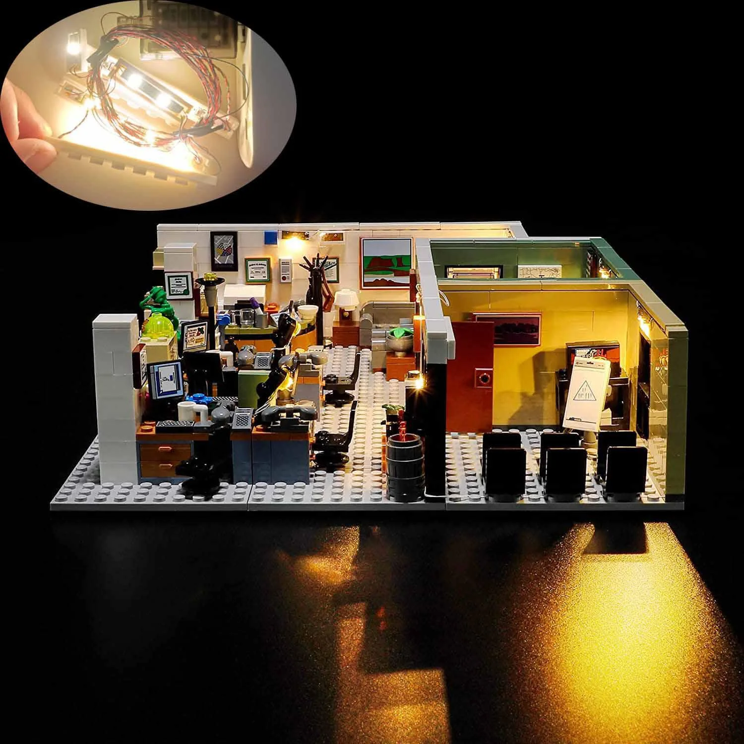 USB Light Kit For LEGO 21336 The Office Bricks Building (NOT INCLUDE LEGO MODEL)