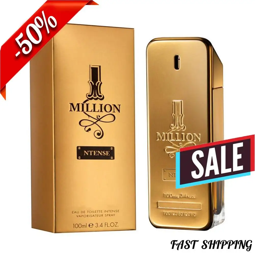Nuevo 1 millón de Eau De Parfum Spray para hombres Eau De Toilette Spray 100 ml Perfume de lujo para hombres