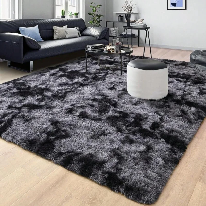 Soft Shag Rugs For Bedroom, Living Room, Luxury Modern Plush Carpet Girls Boys Room Dorm Indoor Home Decor, Upgrade Non-Slip
