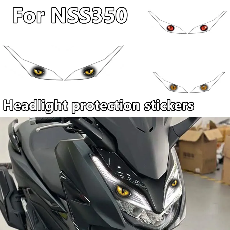 Motorcycle accessories headlight protection sticker Front Fairing Headlight Sticker Guard Sticker For HONDA Forza350 NSS350