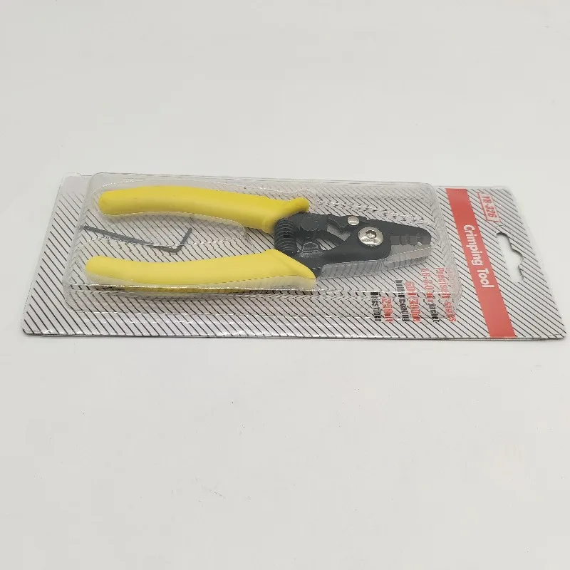 Three‑Hole FTTH Fiber Optic Crimping Tool With Stripping Feature Hand Equipment for Optical‑Fiber On‑Site Processing Operations