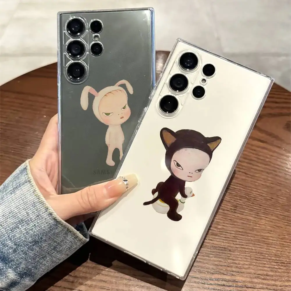 

Y-Yoshitomo N-Nara Art Phone Case For SamsungS25,24,23,22,21,30,Ultra,20,Plus,Lite,10,5G,Soft Silicone Transparent Cover