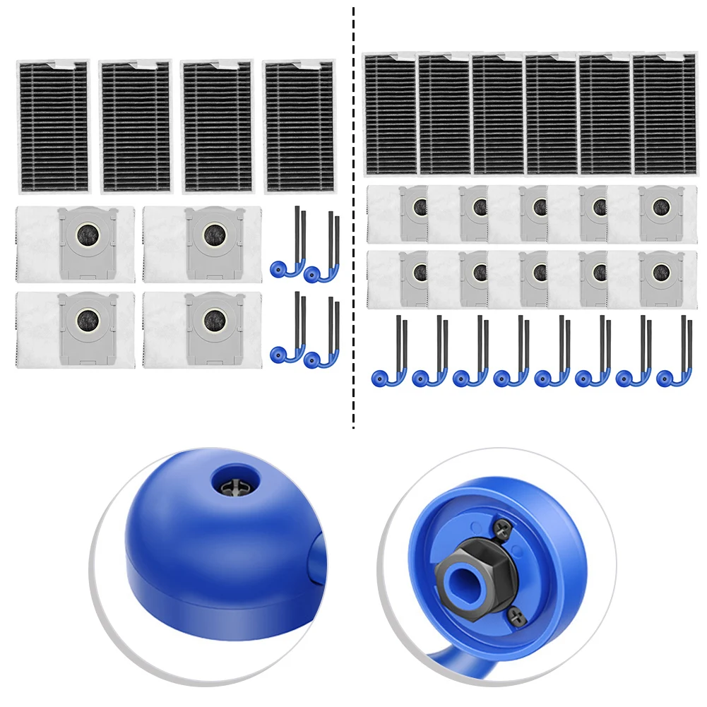 

Комплект запасных частей для пылесоса Ecovacs Deebot T90 Pro, включая боковую щетку, фильтр и мешок для пыли объемом 3,3 л.