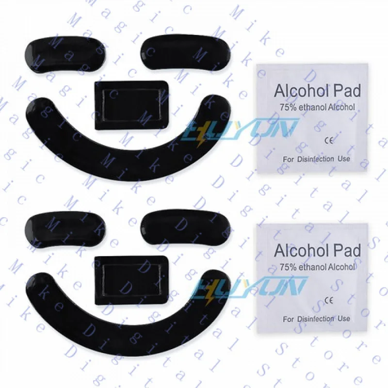 H  2Set Rounded Curved Edges Mouse Feet Skates for Razer Deathadder V2PRO Mouse