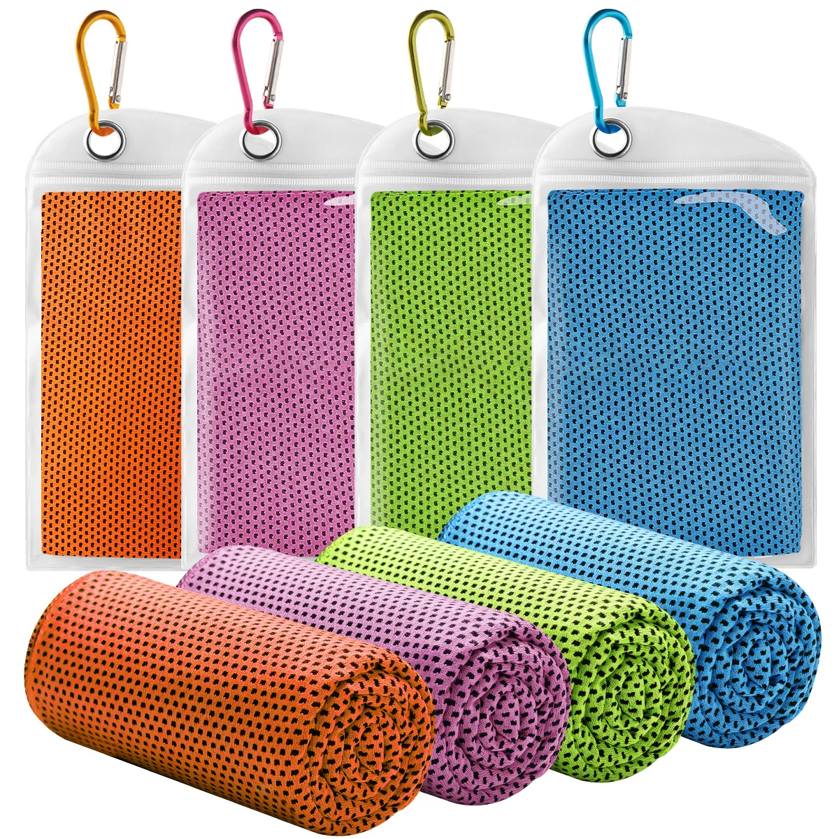 Kühlendes Handtuch für sofortige Erfrischung – ideal für Bowling, Fitness und Yoga. Kann als kühlendes Halstuch, Stirnband oder Schal verwendet werden, um sich auf Reisen zu kühlen.