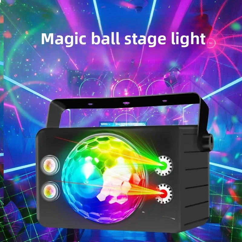 Colorful Strobe LED Magic Ball Stage Light Sound Sensor Atmosphere Lamp Home Party Bar Karaoke Light