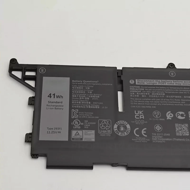 Laptop battery for Dell Latitude 5330 5430 5530 7330 7430 7530 precision 3570 293F1 41Wh FK0VR 58Wh