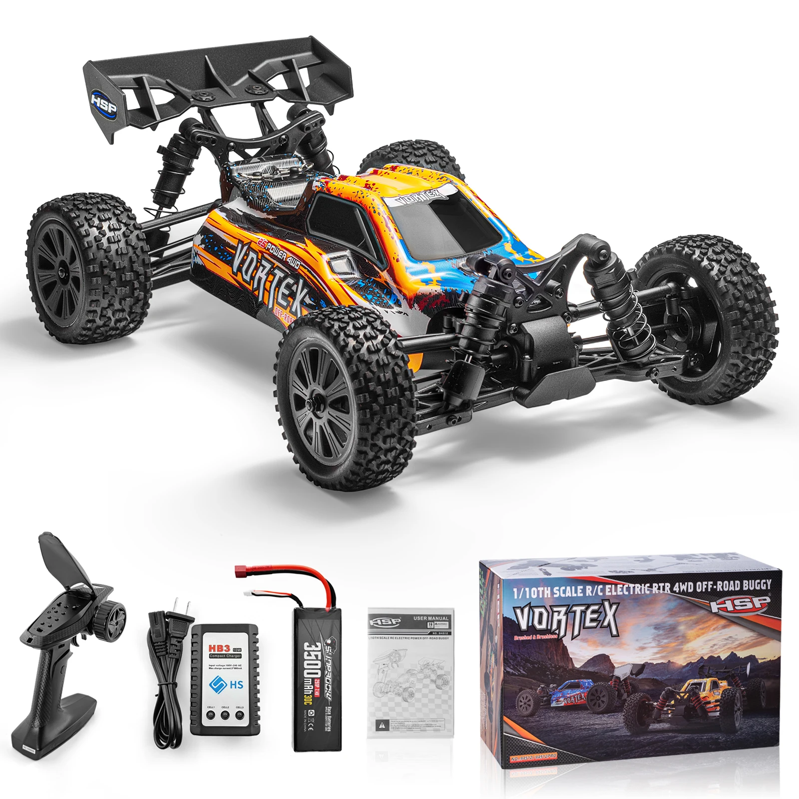 

HSP Rc Car 1/10 Off Road Buggy Racing 4WD Electric Power Remote Control Car 4x4 High Speed Hobby Vehicle Toys