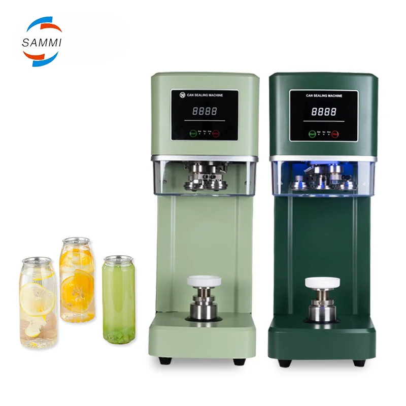 Full Automatic Pop Can Sealing Machine Bubble Tea Soda Stainless Steel Can Sealer Machine With CE Certification