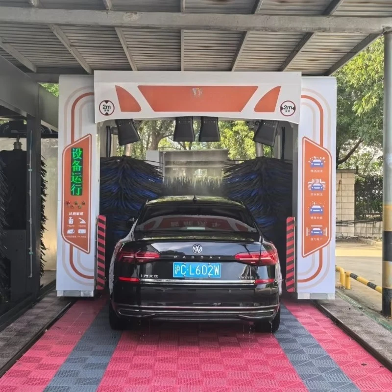 New Arrival Electric Brush‑Type Car Washing Machine, Stainless Steel Cabinet 100‑300Bar Pressure Support Card & QR Payment