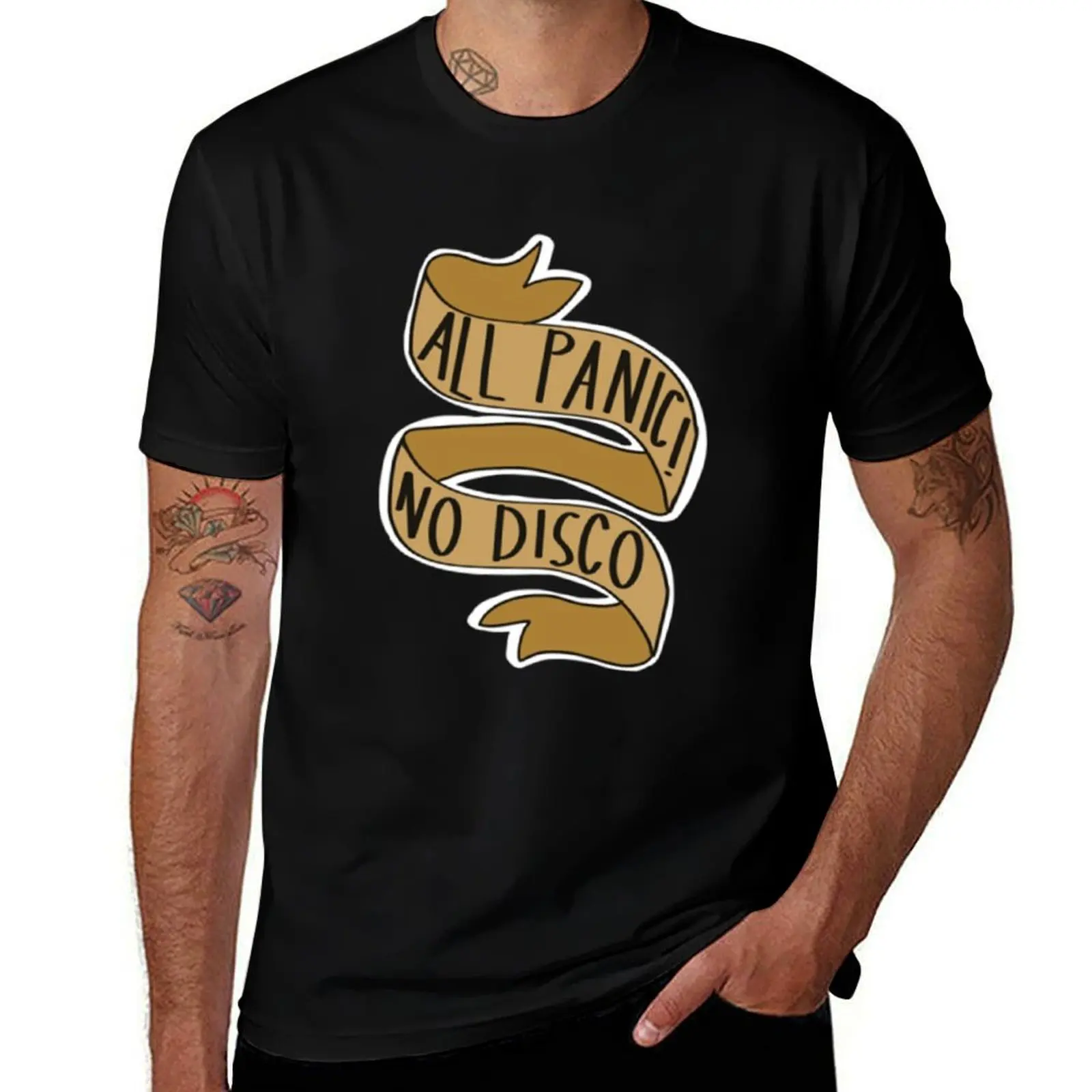 

All Panic! No Disco T-Shirt Retro Style Print Casual Top