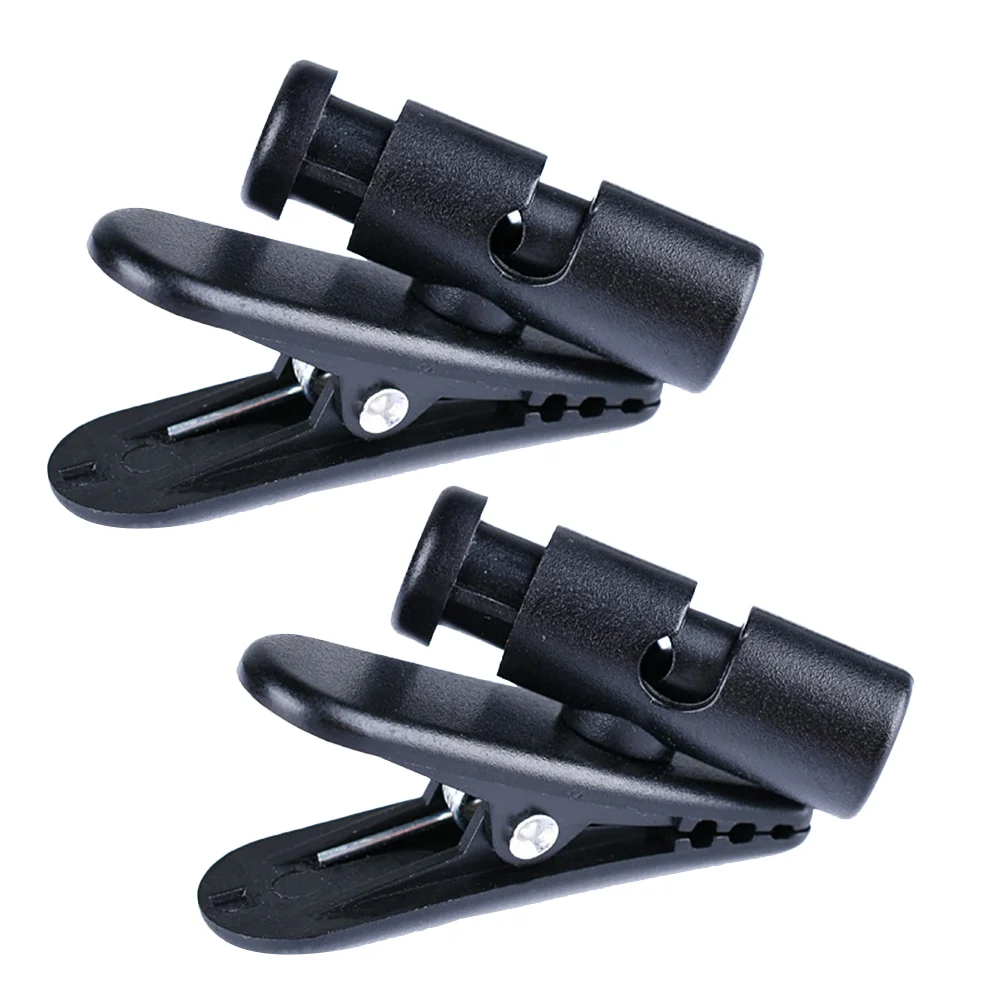 2 Pcs Phone Holders for Your Car Earphone Cable Clip Clamp Headphone Headset Wire Black