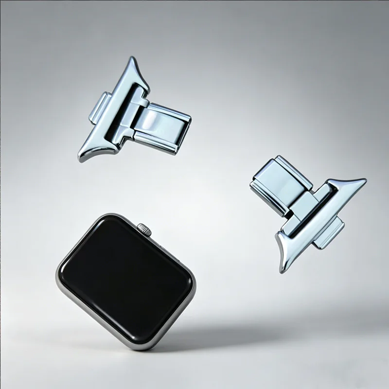 Stainless Steel Watch Adapter Connector for Xiaomi 9/8/10 pro Redmi Watch 5/4 Classic - 1 Pair Watchband Accessory