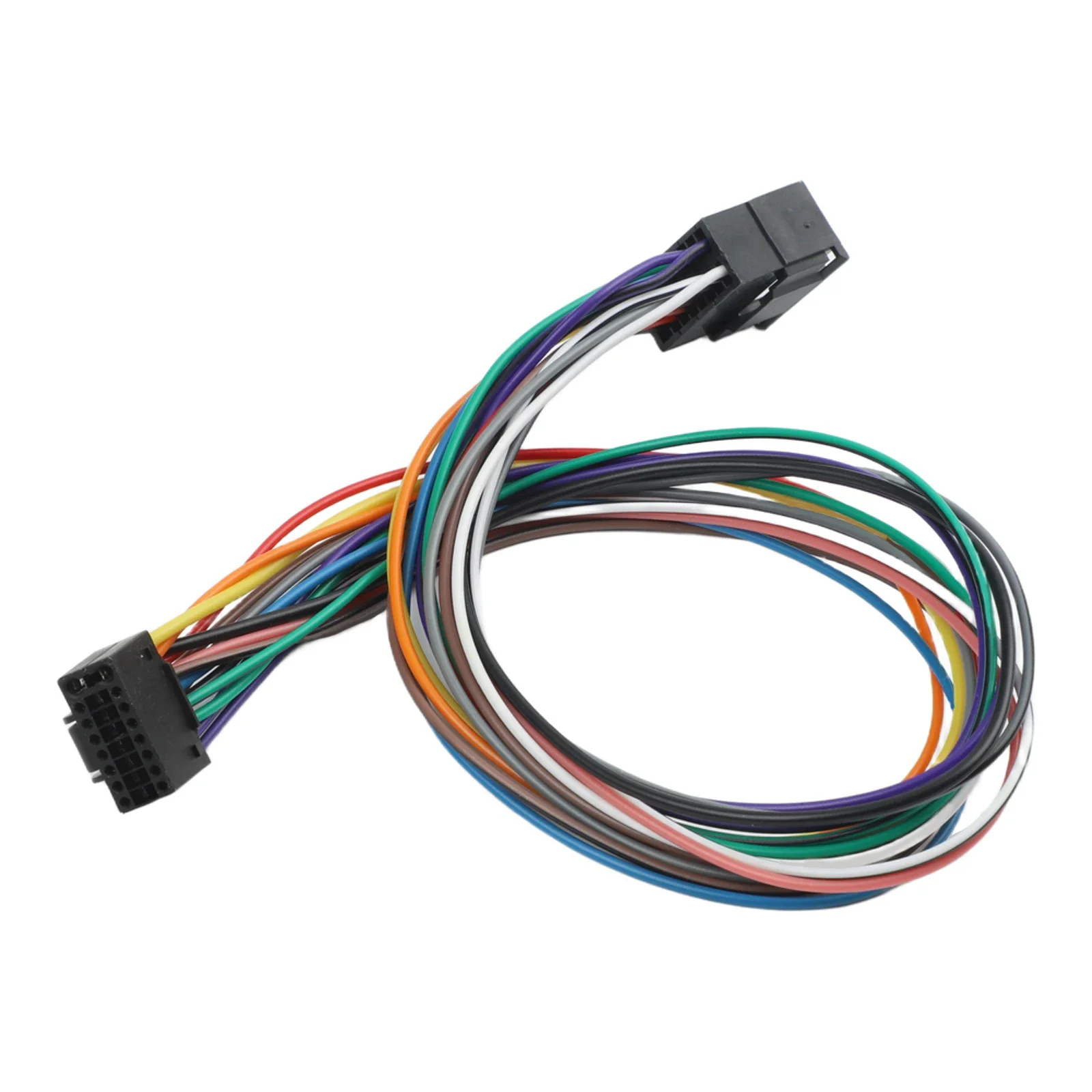 Practical Radio Cable Car Stereo Wire Harness Made Of Plastic Material Non-deformation Construction For Android Players