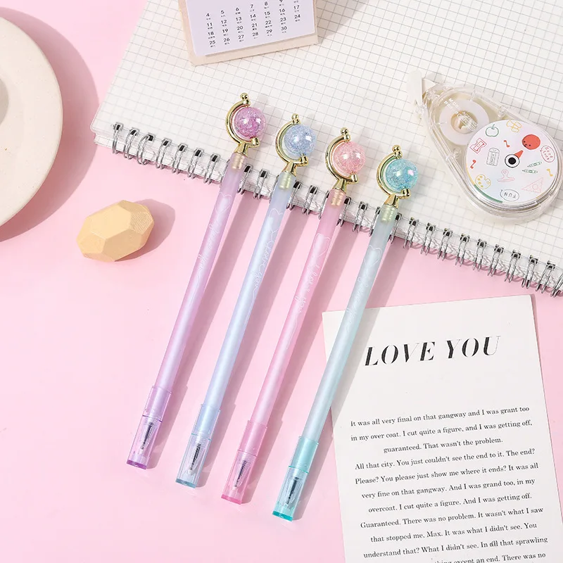 20Pcs/Lot Creative Fairy Gel Pens Cute 12 Constellations Star Magic Stick Neutral Pen 0.5mm Black Ink Kawaii School Stationery