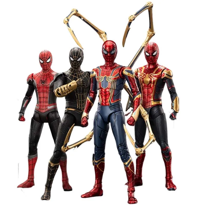 Zd Toys Genuine 1/10 Spiderman No Way Home Series Figures Movable Joints Superhero Collectible Model Doll Set Fans Gift
