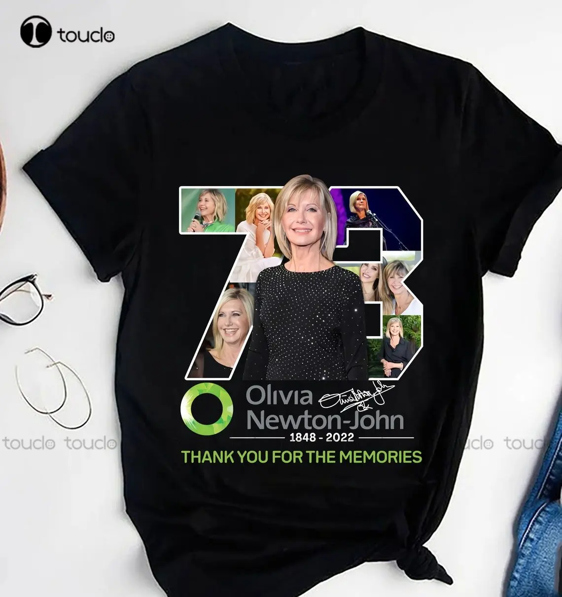 Rip Olivia Newton-John Shirt Thank You For The Memories Ladies Pink Shirt Olivia Newton 1948 -2022 Grease Shirt Sandy Fan Gift