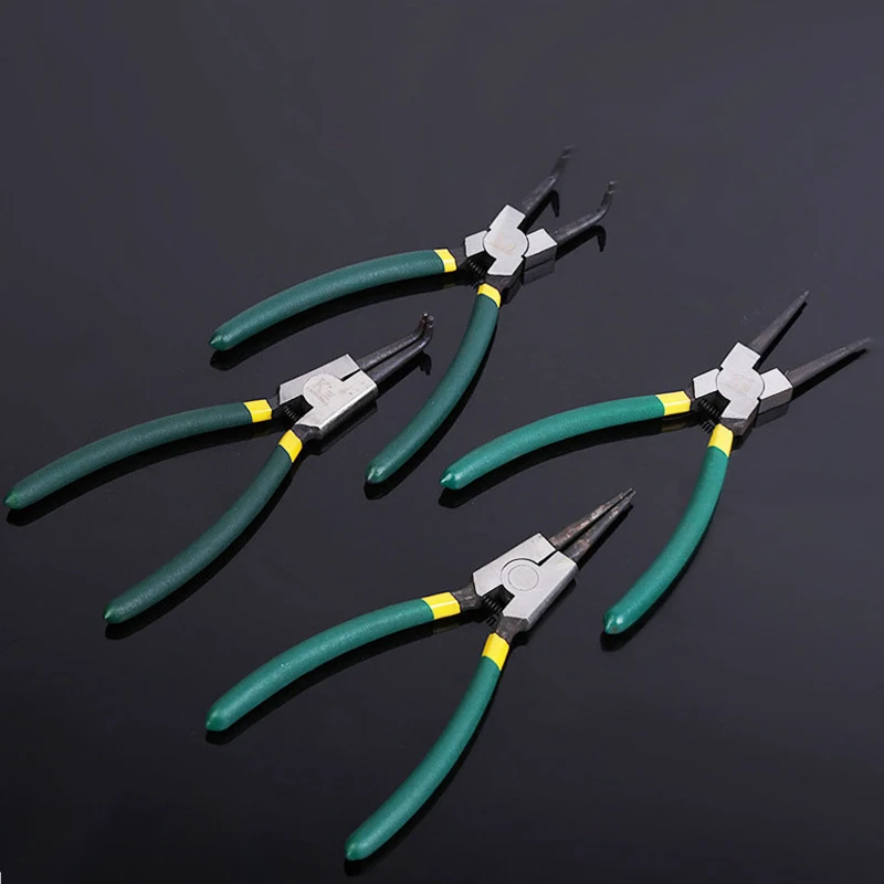 

Circlip Pliers 7/9/13 Inch External Internal Staight Bent Pliers For Removing Installing Puller Locking Rings Shafts Hand Tool