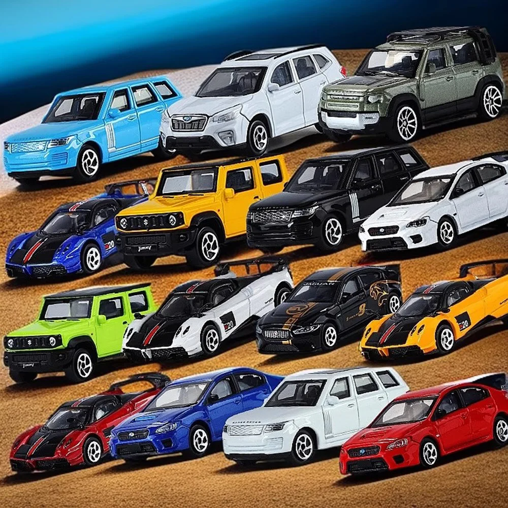 

1:64 1:48 1:52 Масштаб RangeRover JAGUAR JIMNY Hustler Модель автомобиля Игрушка Металлическая горка вперед Суперкар Игрушки Модели Коллекция Мальчики Подарок