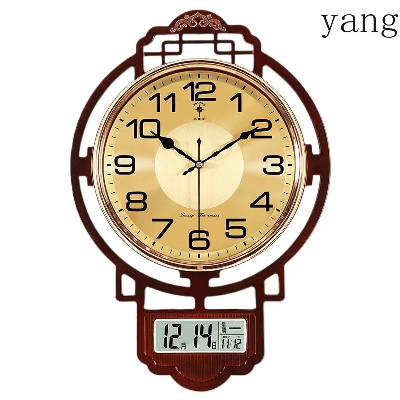 CX high-end living room wall clock fashion wall personalized light luxury new Chinese living room wall clock