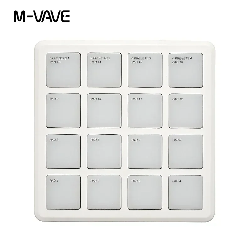 M-VAVE SMC-PAD 무선 MIDI 컨트롤러 포켓 패드 USB-C 인터페이스 휴대용 디자인 적합한 타악기 액세서리