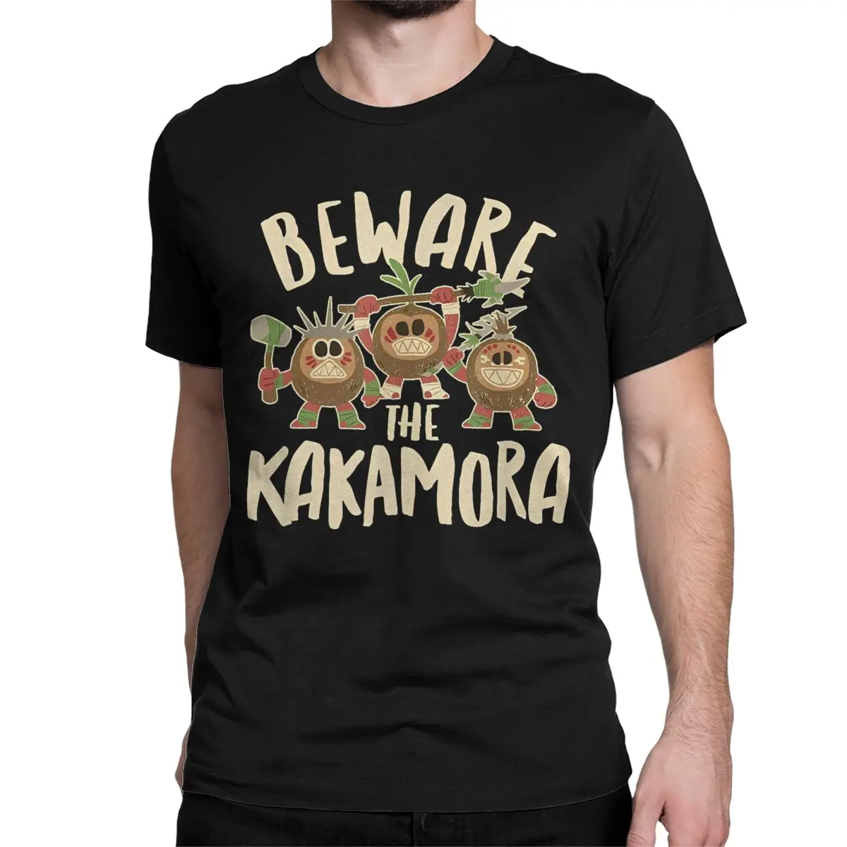 Moana Beware The Kakamora T-Shirt for Men Women Novelty 100% Cotton Tee Shirt O Neck Short Sleeve T Shirts Classic Clothing