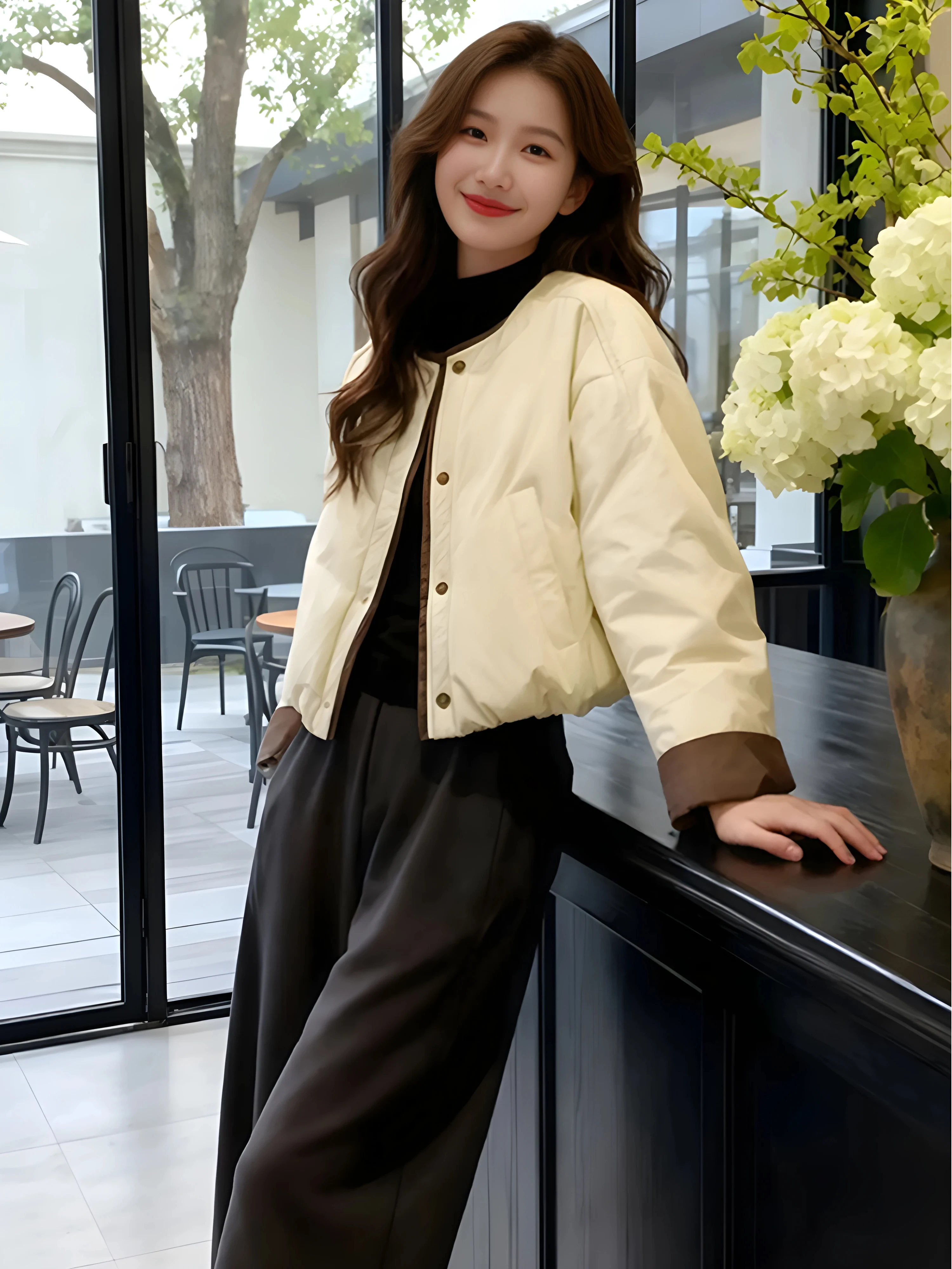 Casual Short Cotton Jacket Women's Korean Style Loose Fit Autumn Winter New Arrival Fashion Sensation Coat for Young Women