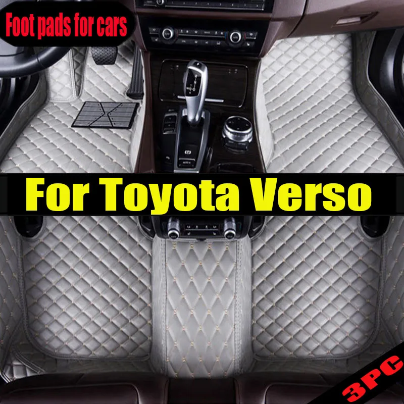 

Car Floor Mats For Toyota Verso Five Seats 2011 2012 2013 2014 2015 2016 2017 Custom Foot Pads Carpet Cover Interior Accessories