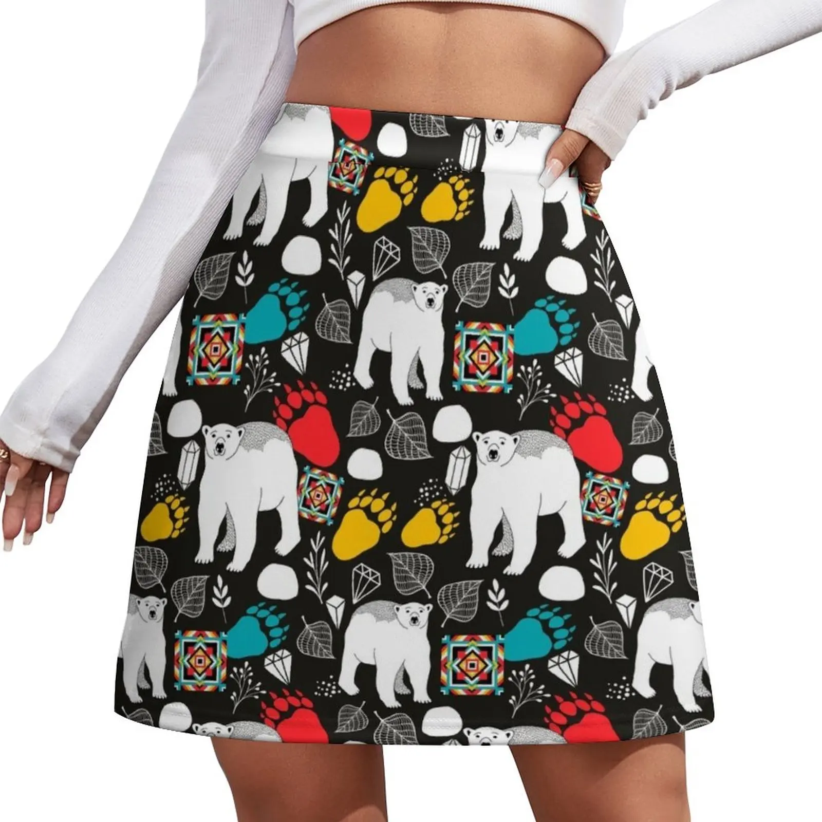 

Polar bear Mini Skirt skirt set womens skirts clothes for woman
