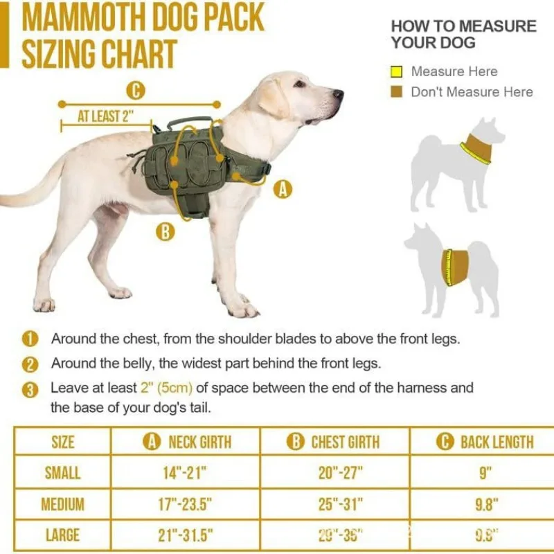 Popular nylon dog tactical chest strap, medium and large dog strap, outdoor dog training vest