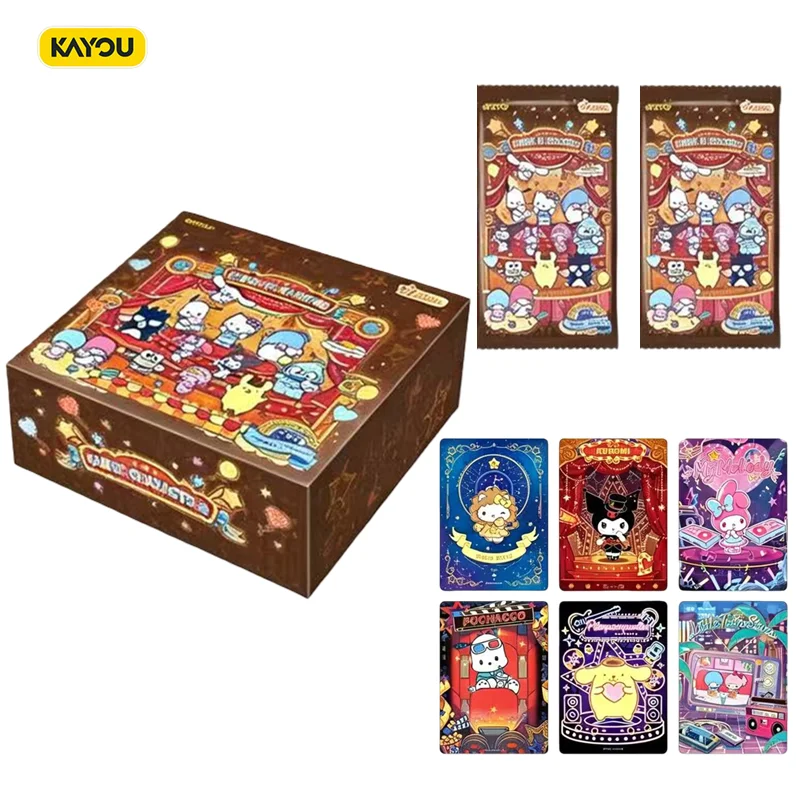 100% Genuine KAYOU Sanrio Characters Star Whisper Fun Film Pack Wave 3 Booster Box Collectible Trading Cards Anime Card Kids Gif