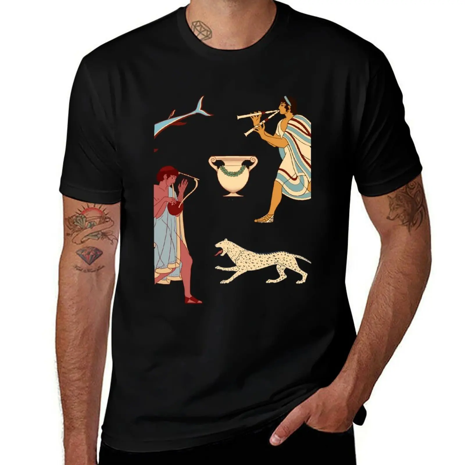 Etruscan Tomb Paintings Pack \t \t T-Shirt Sun Protective Outdoor Tee Top T-Shirt