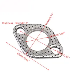 Full set Exhaust Bolt Gasket Metal Exhaust Stud Nut Kit Fit for GY6125cc 150cc Scooters ATVs Go Karts Moped Quad