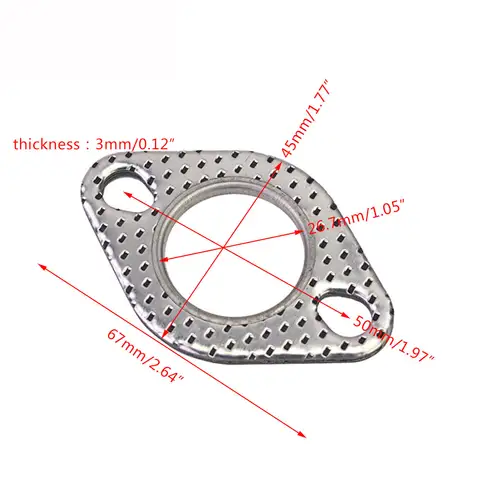 6 पीस का पूरा सेट एग्जॉस्ट बोल्ट गैस्केट मेटल एग्जॉस्ट स्टड नट किट GY6125cc 150cc स्कूटर ATVs गो कार्ट्स मोपेड क्वाड के लिए फिट 10 best sales निकास गैसकेट - №8