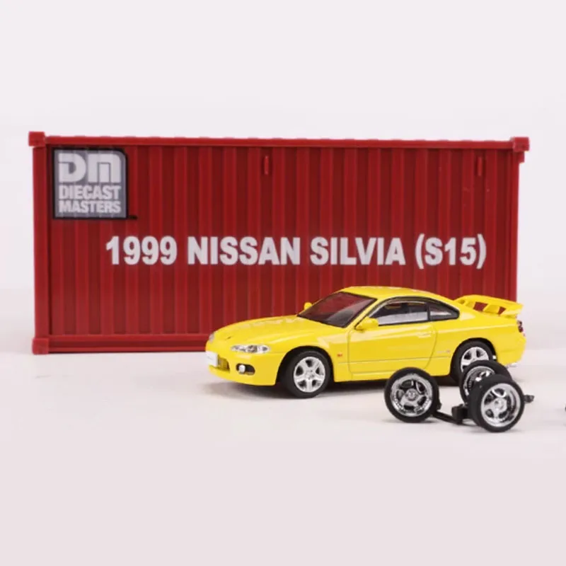 Diecast 1:64 Scale Nissan Silvia S15 Sports Car Simulation Alloy Toy Car Model Static Decoration Classic Collection