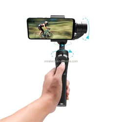 Cheap price smart face tracking Gimbal Stabilizer 3-Axis Gyroscope Wisdom Mobile Phone selfie stick F6