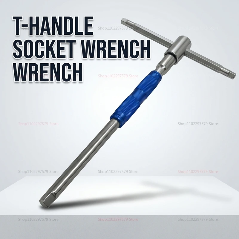 Telescopic T Handle Socket Wrench Extendable Car Repair Tool Professional Auto Repair Hand Tools Chrome Vanadium Steel