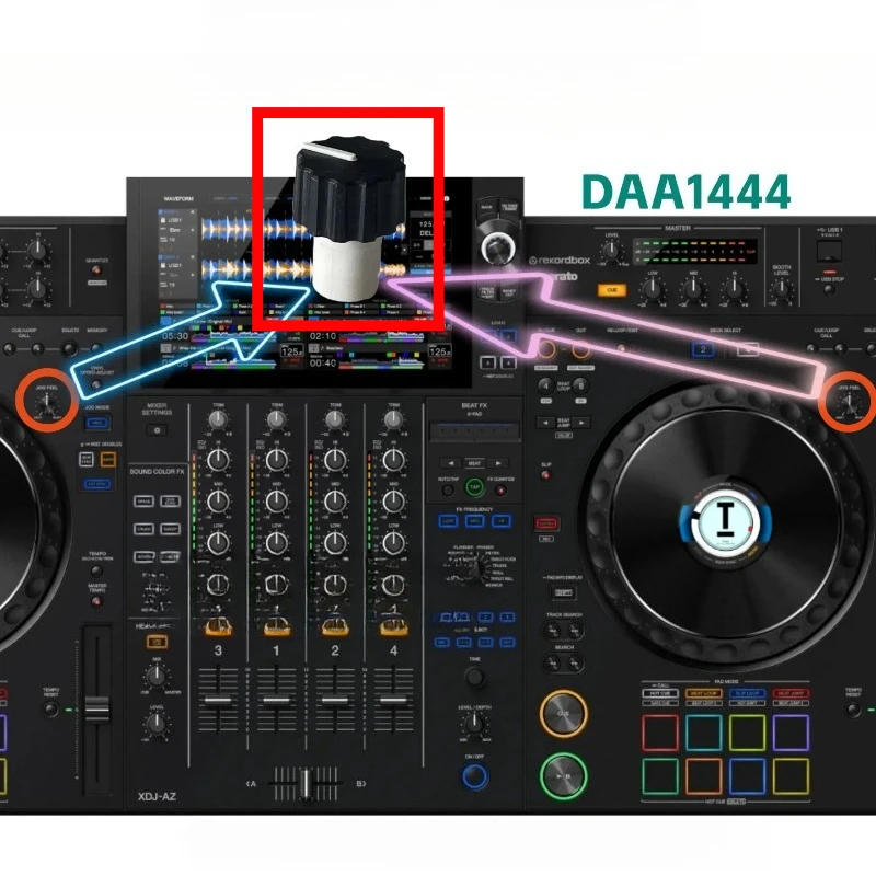 Tapa Elástica para Perilla JogAdjust DAA1326 para Tornamesa Pioneer XDJRX3 DDJ800 SZ SZ2, Equipo de DJ