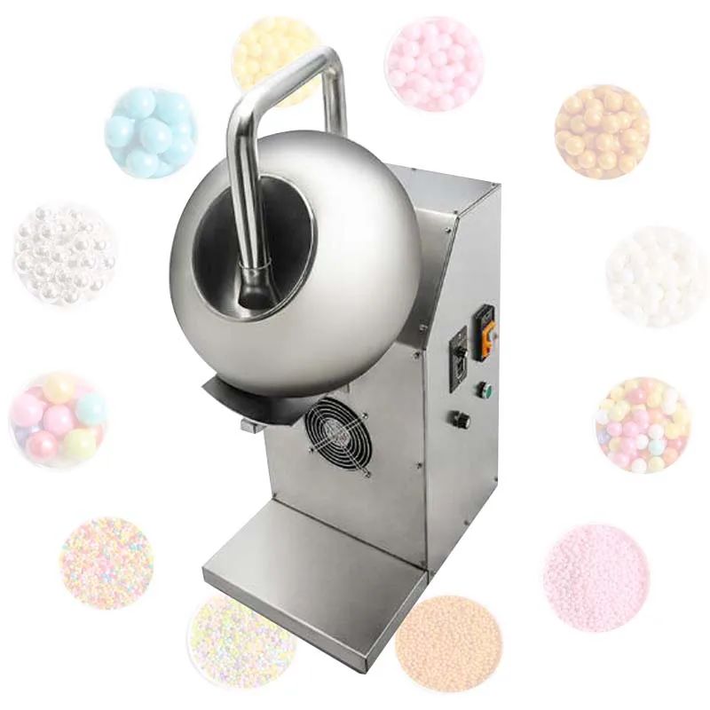 Adjustable Large Vertical Coating Machine Sugar Coating Rounding Drying Polishing For Seed Candy Food Processing